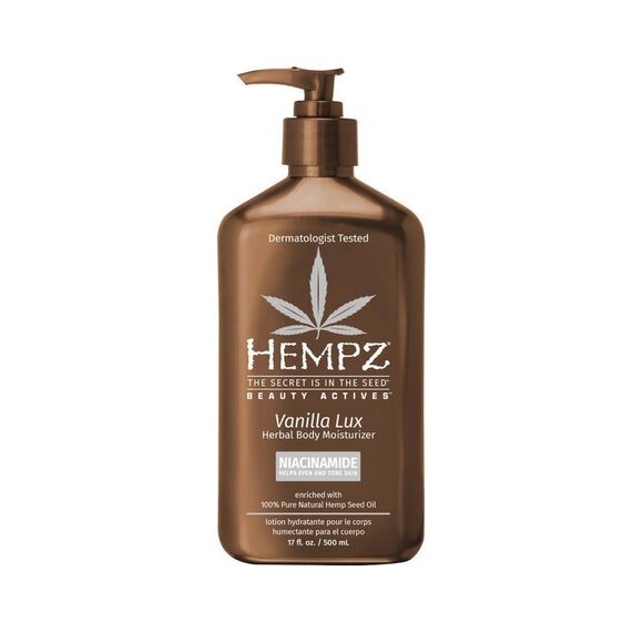 Hempz Vanilla Lux Herbal Body Moisturizer  with Niacinamide sz - Picture 1 of 9